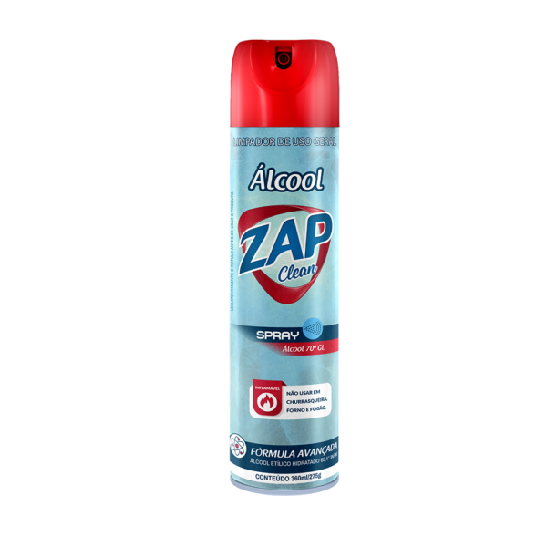 Álcool Aerossol 70° GL Zap Clean - 360ml