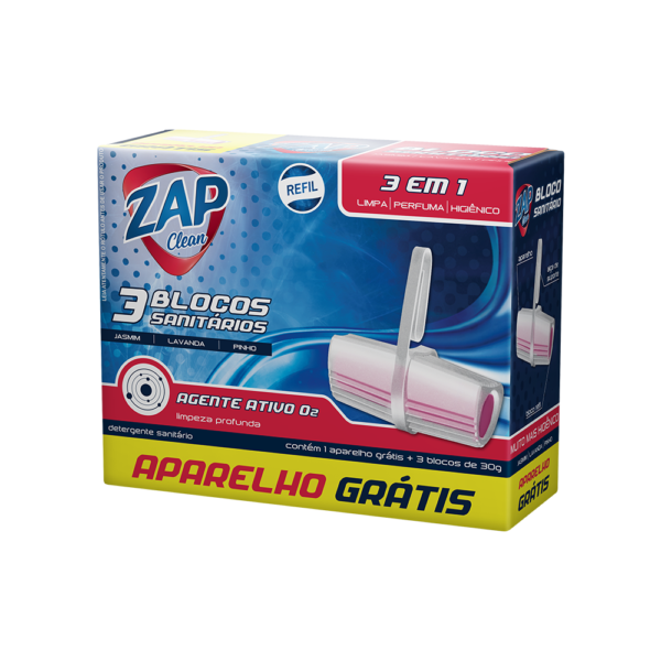 Promoção Refil Sanitário Zap Clean - Leve 3 - Grátis Aparelho