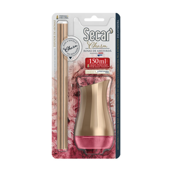 Difusor de Aromas Secar Charm - Rosas de Amsterdã - 150ml