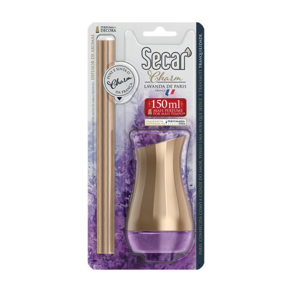 Difusor de Aromas Secar Charm - Lavanda de Paris - 150ml