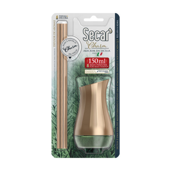 Difusor de Aromas Secar Charm - Alecrim da Sicília - 150ml