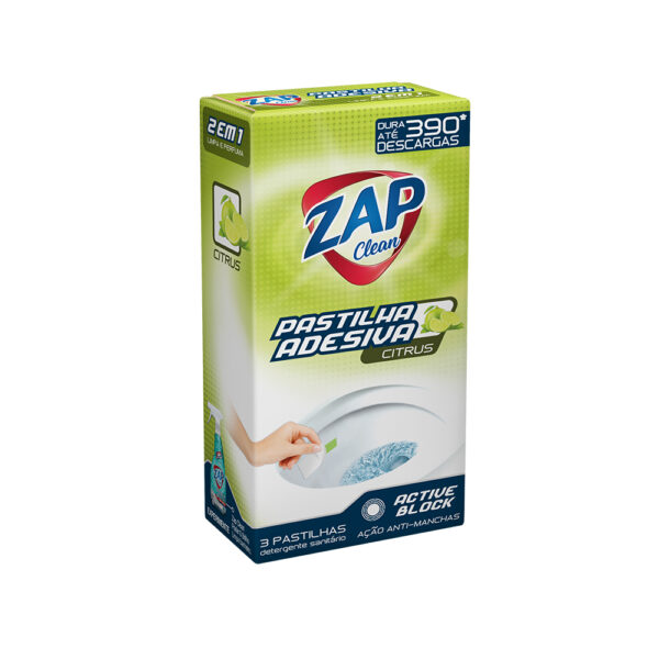 Pastilha Adesiva Zap Clean – Citrus – 3x10g