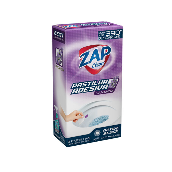 Pastilha Adesiva Zap Clean – Lavanda – 3x10g