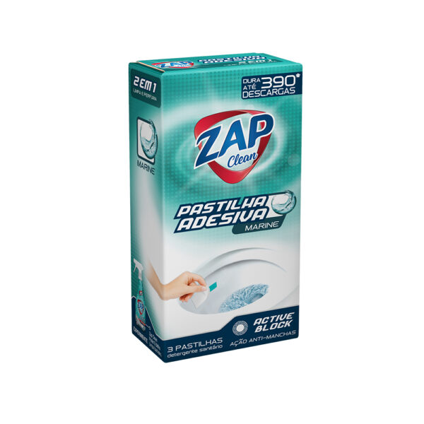 Pastilha Adesiva Zap Clean – Marine – 3x10g