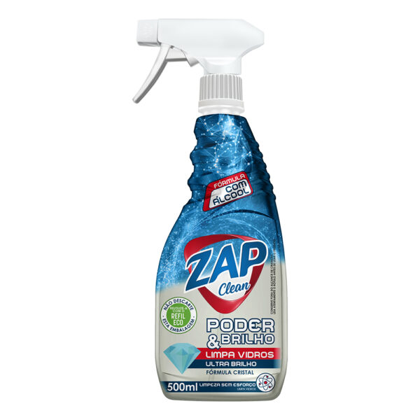 Limpa Vidros Zap Clean - Gatilho - Original - 500ml